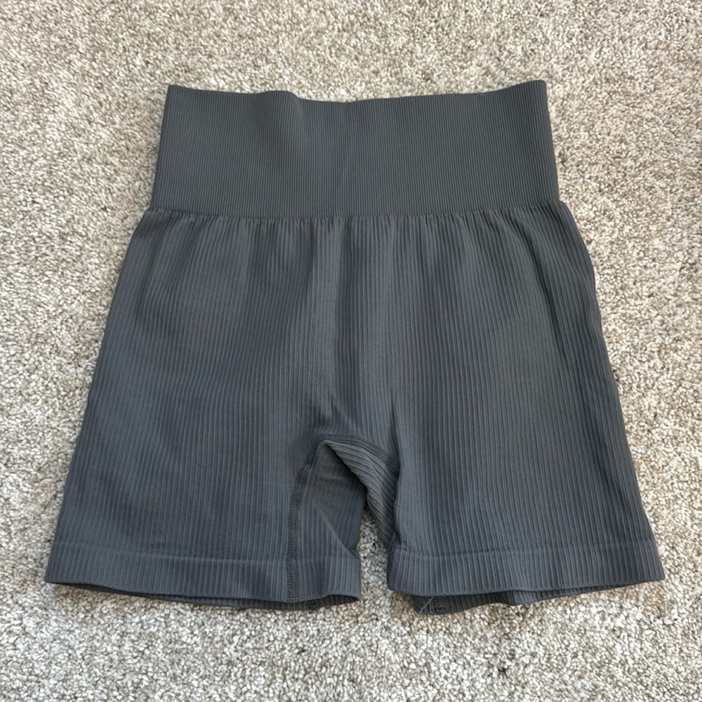 Grey Biker Shorts